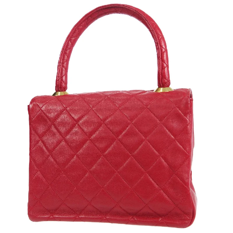 Chanel * 1989-1991 Handbag Red Lambskin