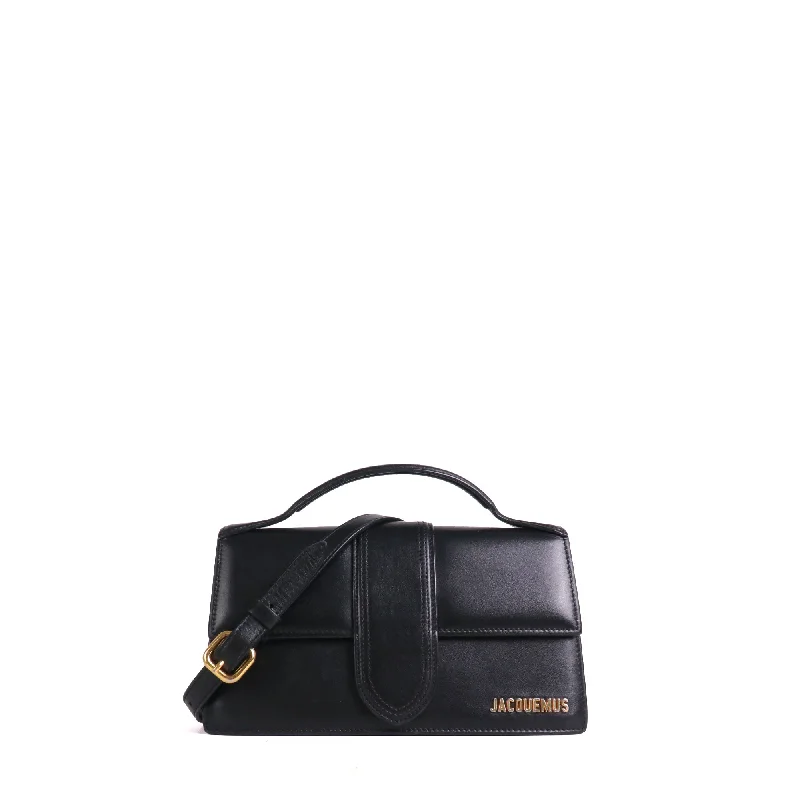 JACQUEMUS - Sac à bandoulière Le Grand Bambino Jacquemus en cuir noir