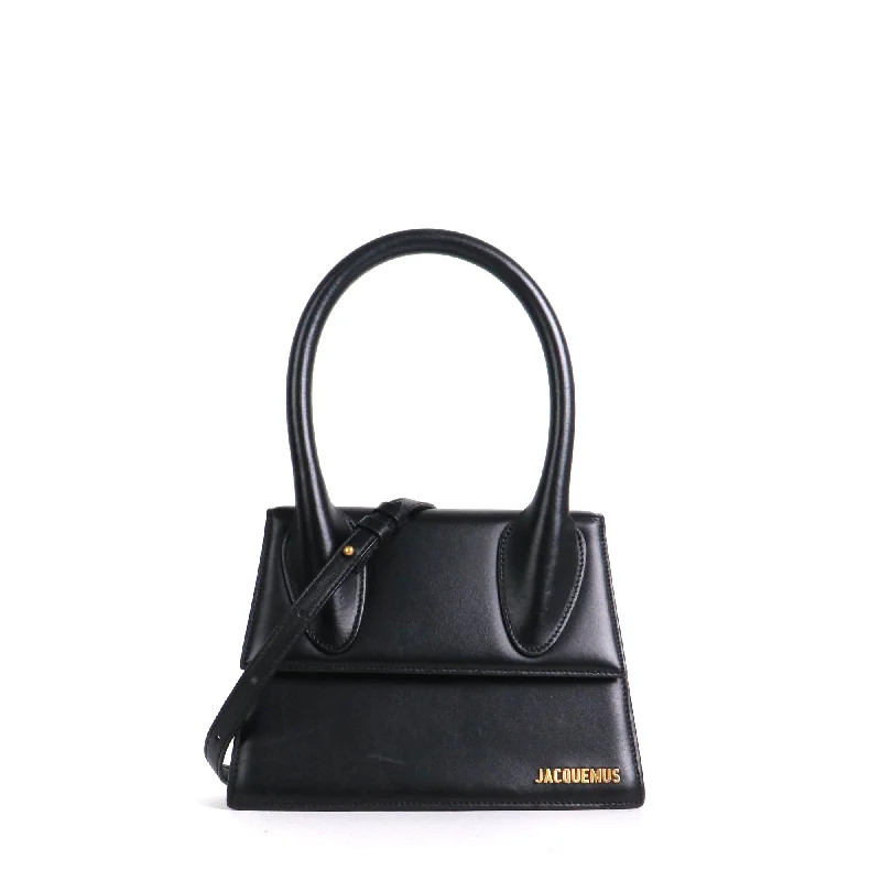 JACQUEMUS - Sac à bandoulière Le Grand Chiquito Jacquemus en cuir noir