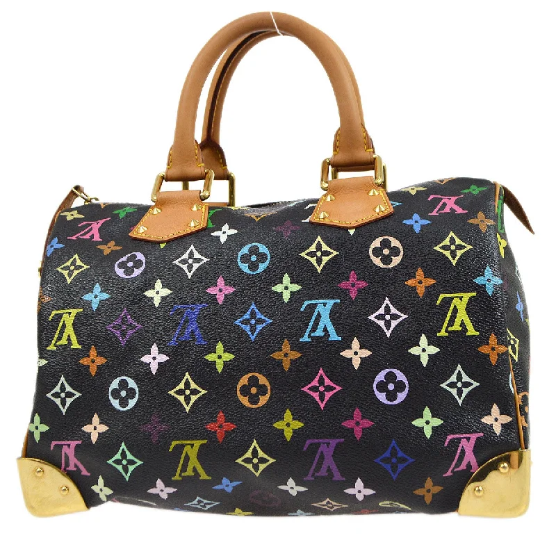 LOUIS VUITTON 2004 SPEEDY 30 HANDBAG MONOGRAM MULTICOLOR M92642 38861