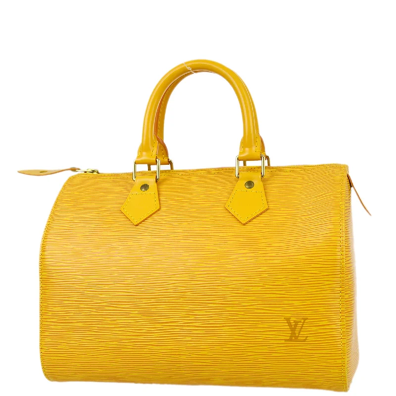 Louis Vuitton 1996 Yellow Epi Speedy 25 Handbag M43019