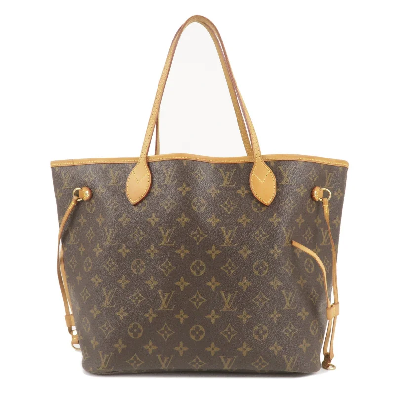 Louis Vuitton Monogram Neverfull MM Tote Bag Brown M40156