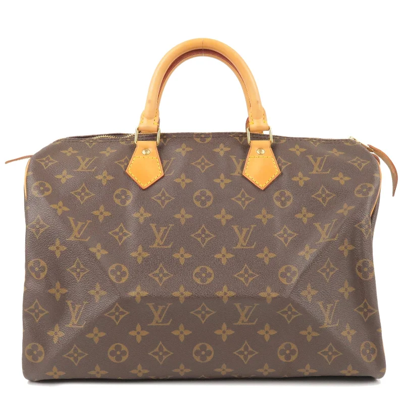 Louis Vuitton Monogram Speedy 35 Hand Bag Boston Bag M41524