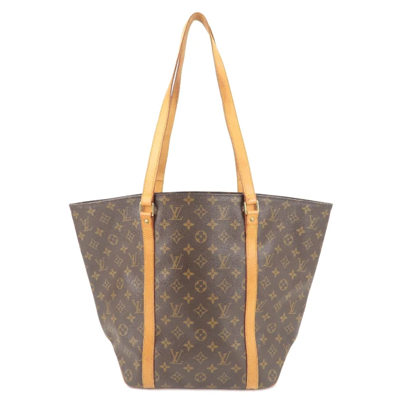 Louis Vuitton Monogram Sac Shopping Shoulder Bag Brown M51108