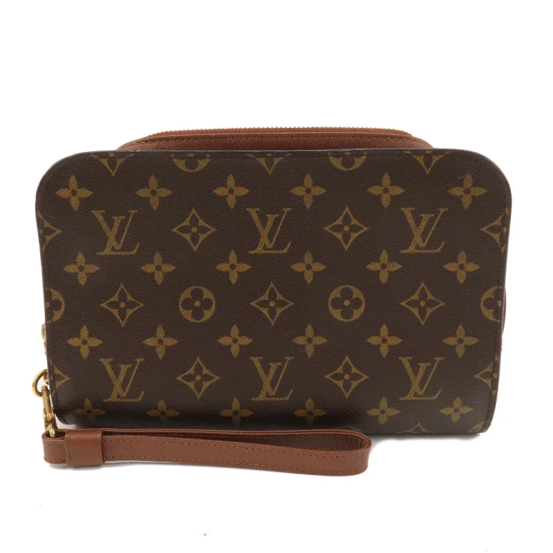 Louis Vuitton Monogram Orsay Clutch Bag Pouch Brown M51790