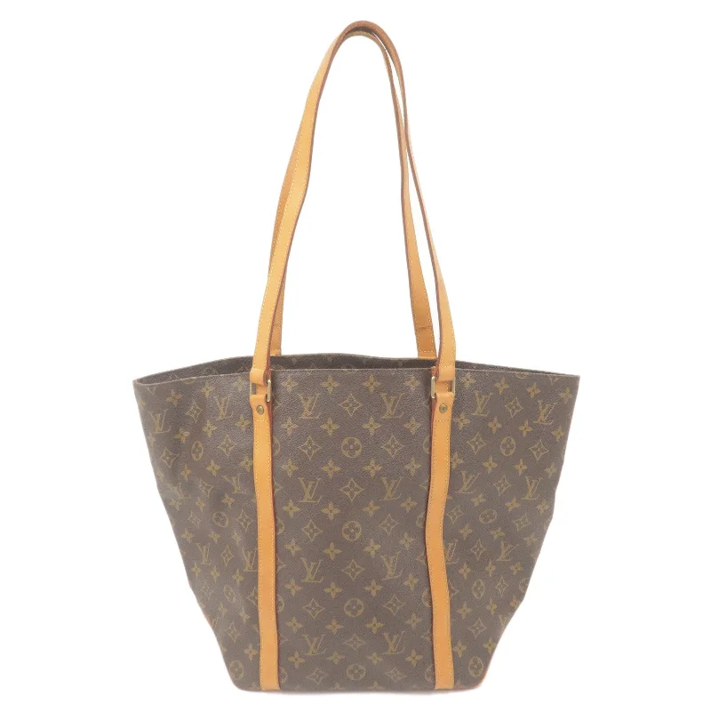 Louis Vuitton Monogram Sac Shopping Shoulder Bag Brown M51108