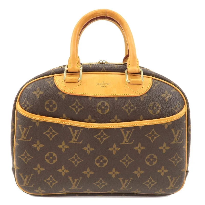 Louis Vuitton Monogram Trouville Hand Bag Brown M42228