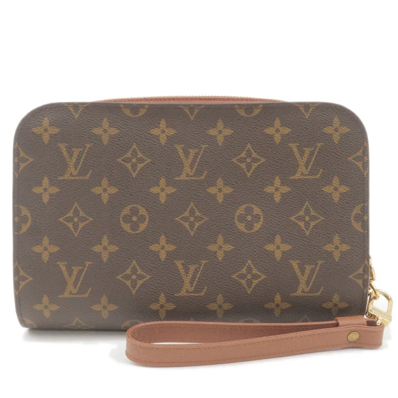 Louis Vuitton Monogram Orsay Clutch Bag Pouch Brown M51790