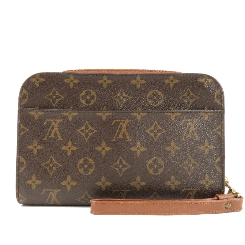 Louis Vuitton Monogram Orsay Clutch Bag Pouch Brown M51790