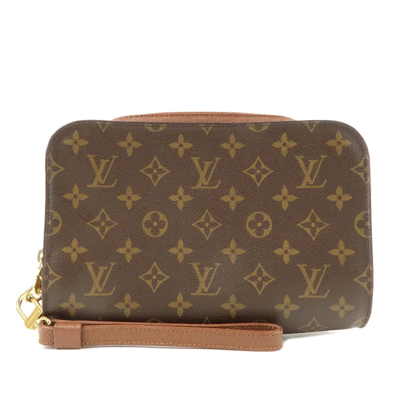 Louis Vuitton Monogram Orsay Clutch Bag Pouch Brown M51790