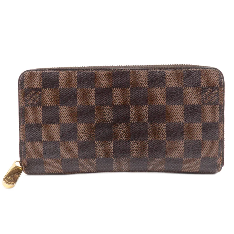 Louis Vuitton Damier Zippy Wallet Long Wallet Brown N60015