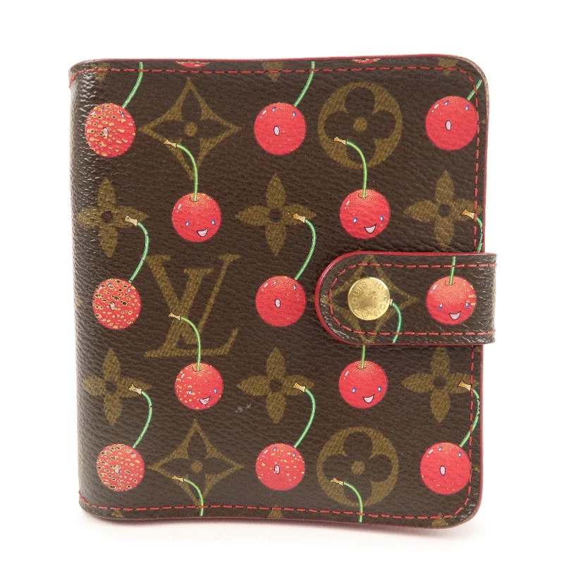 Louis Vuitton Monogram Cherry Compact Zip Bi-fold Wallet M95005