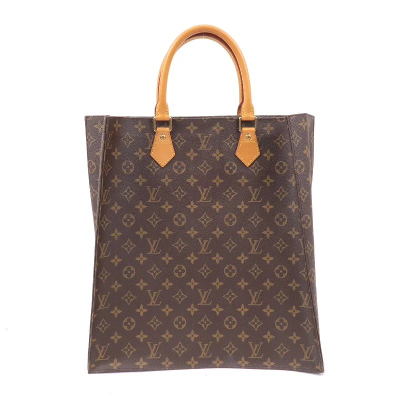 Louis Vuitton Monogram Sac Plat Hand Bag Tote Bag M51140