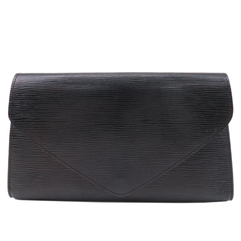 Louis Vuitton Epi Arts Deco Clutch Bag Purse Noir M52632