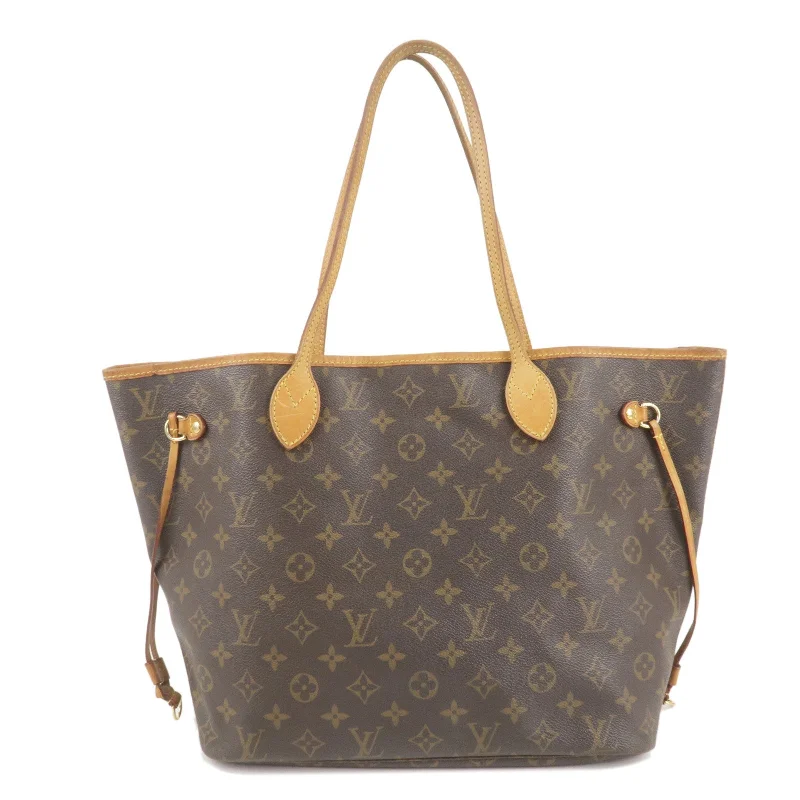 Louis Vuitton Monogram Neverfull MM Tote Bag Brown M40156