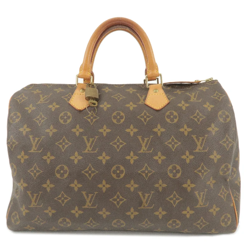 Louis Vuitton Monogram Speedy 35 Hand Bag Boston Bag M41524