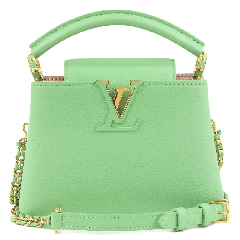 Louis Vuitton Capucines Mini 2Way Hand Bag Green M59928