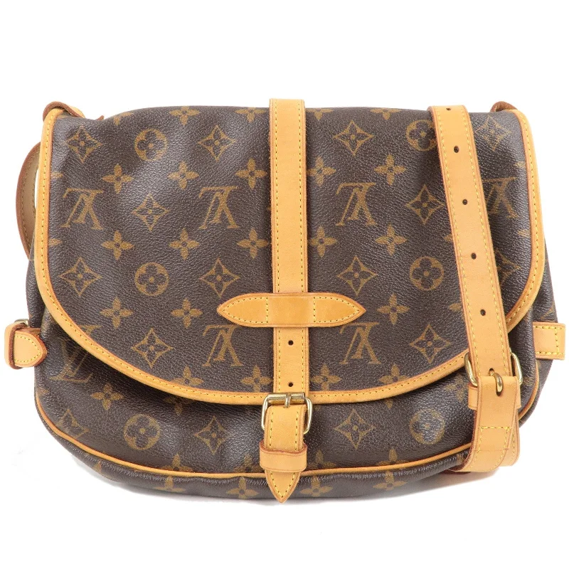 Louis Vuitton Monogram Saumur 30 Shoulder Bag Brown M42256