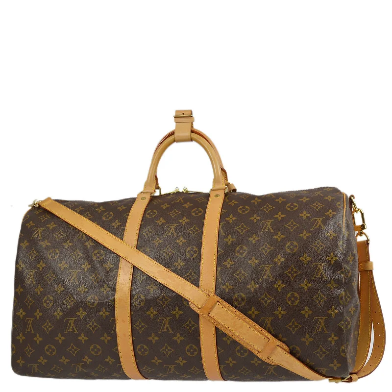 Louis Vuitton 1998 Monogram Keepall Bandouliere 55 Duffle Bag M41414