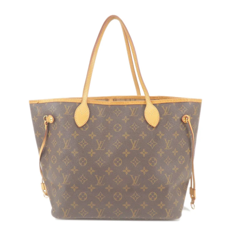 Louis Vuitton Monogram Neverfull MM Tote Bag Brown M40156