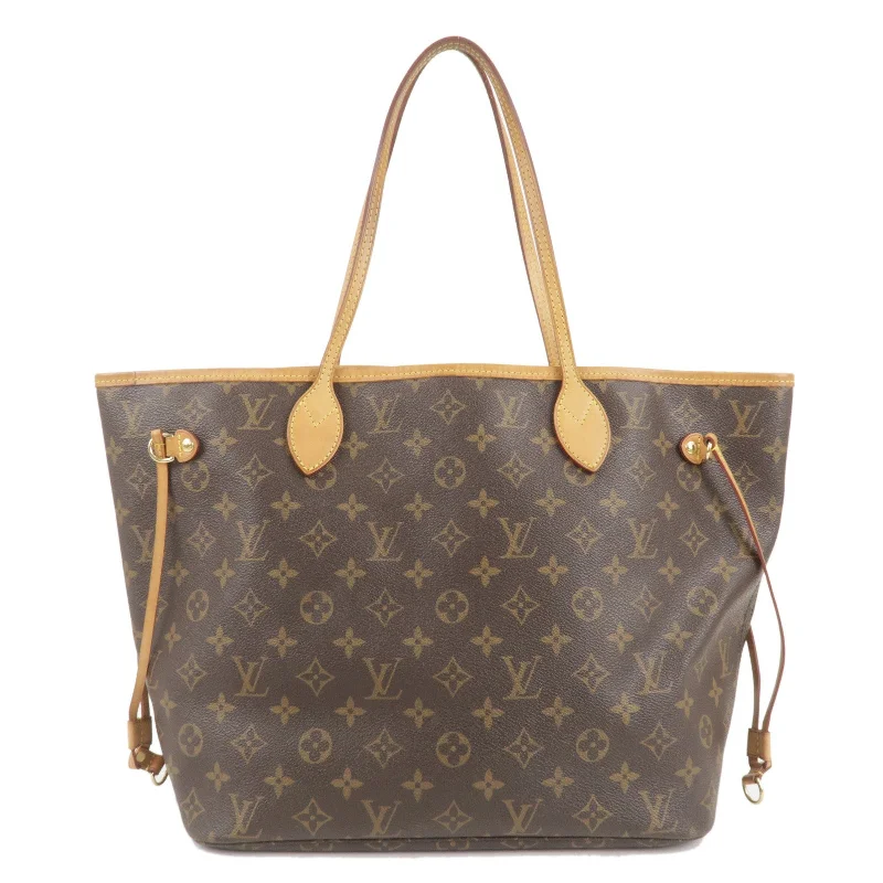 Louis Vuitton Monogram Neverfull MM Tote Bag Brown M40156