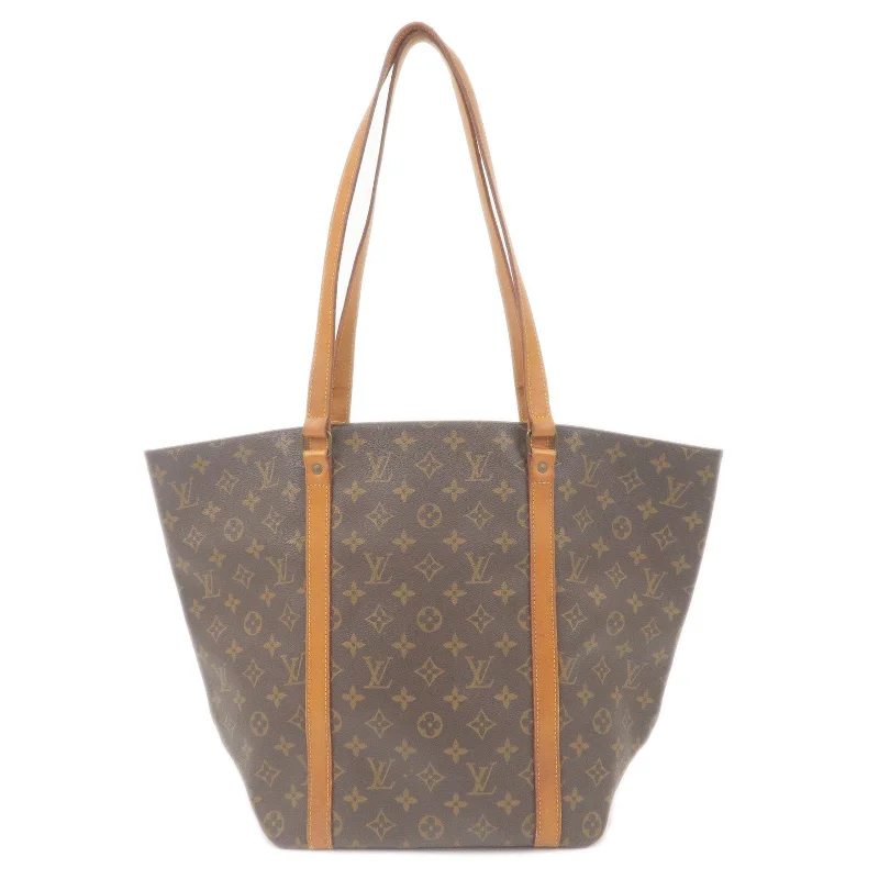 Louis Vuitton Monogram Sac Shopping Shoulder Bag Brown M51108