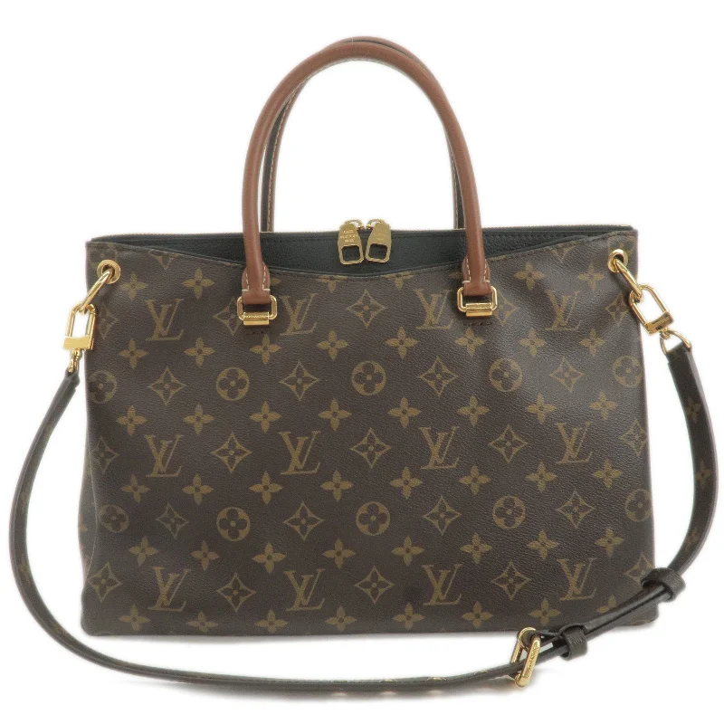 Louis Vuitton Monogram Pallas 2Way Hand Bag Noir M41064