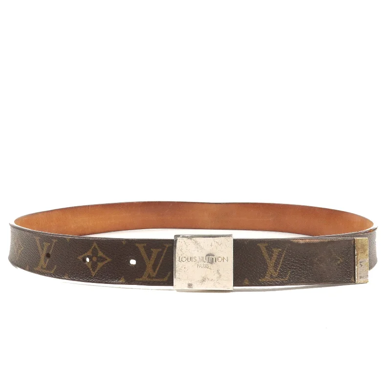 Louis Vuitton Monogram Saint Tulle Carre Belt 85/34 M6801