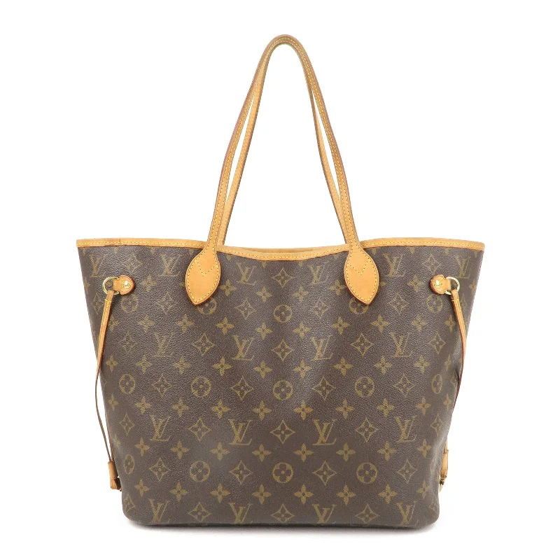 Louis Vuitton Monogram Neverfull MM Tote Bag Brown M40156