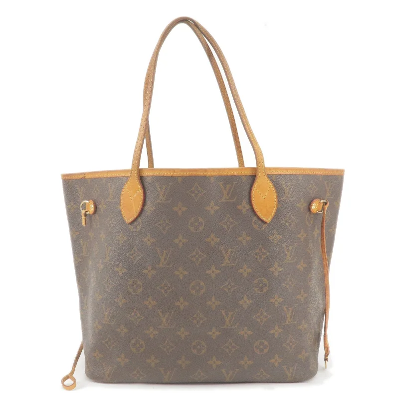 Louis Vuitton Monogram Neverfull MM Tote Bag Brown M40156