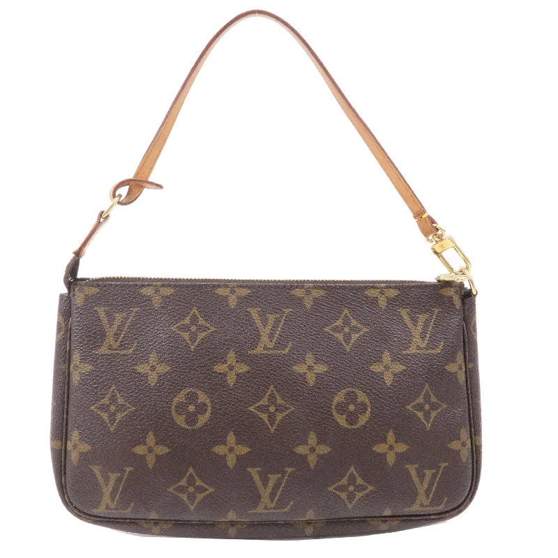 Louis Vuitton Monogram Pochette Accessoires Hand Bag Brown M51980