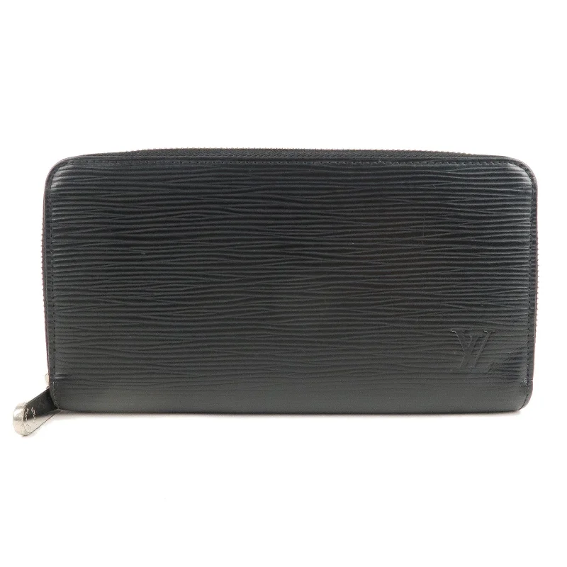 Louis Vuitton Epi Zippy Wallet Zip Round Long Wallet Black M61857