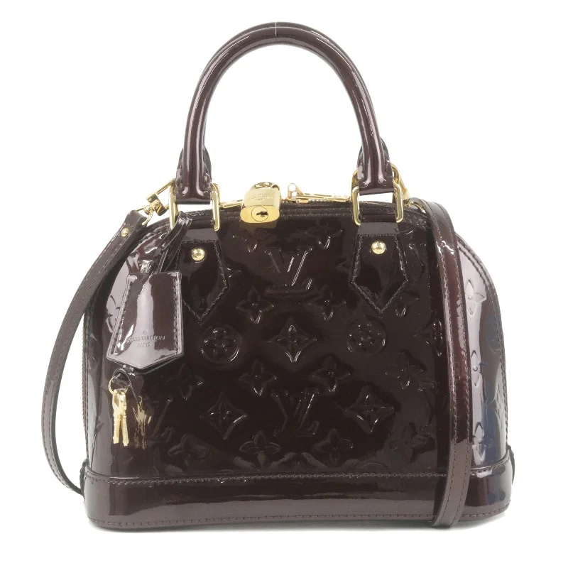 Louis Vuitton Monogram Vernis Alma BB Amarante Hand Bag M91678