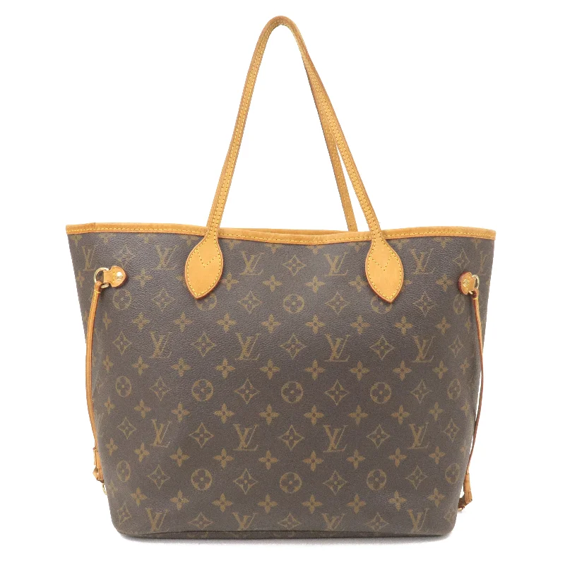 Louis Vuitton Monogram Neverfull MM Tote Bag Brown M40156