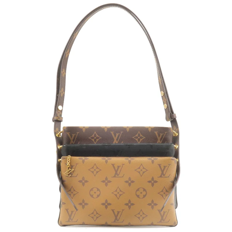 Louis Vuitton Monogram Reverse Pochette LV3 Shoulder Bag M45412