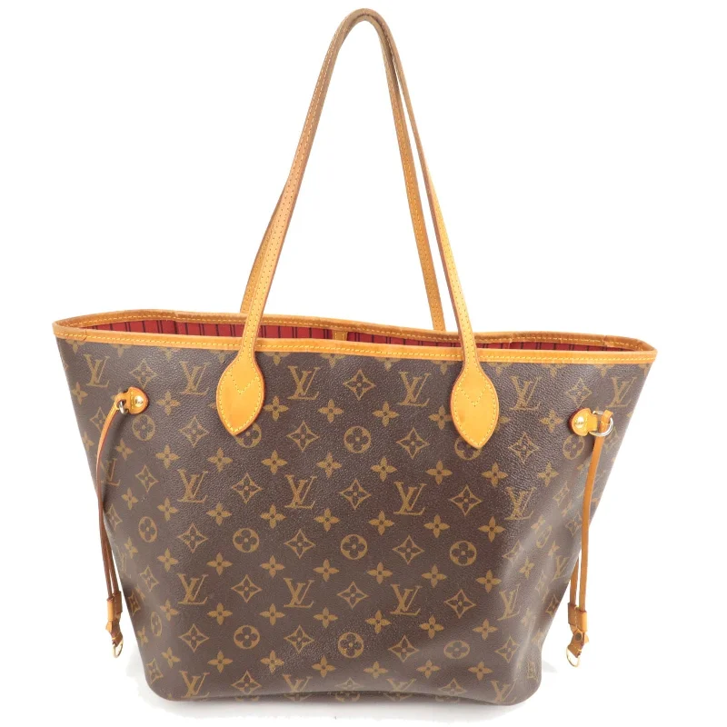 Louis Vuitton Monogram Neverfull MM Tote Bag Cerise M41177