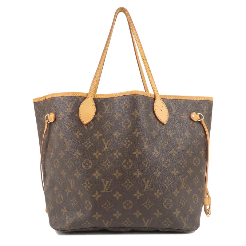 Louis Vuitton Monogram Neverfull MM Tote Bag Brown M40156