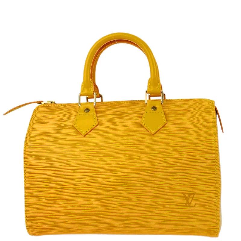 Louis Vuitton 1996 Yellow Epi Speedy 25 Handbag M43019