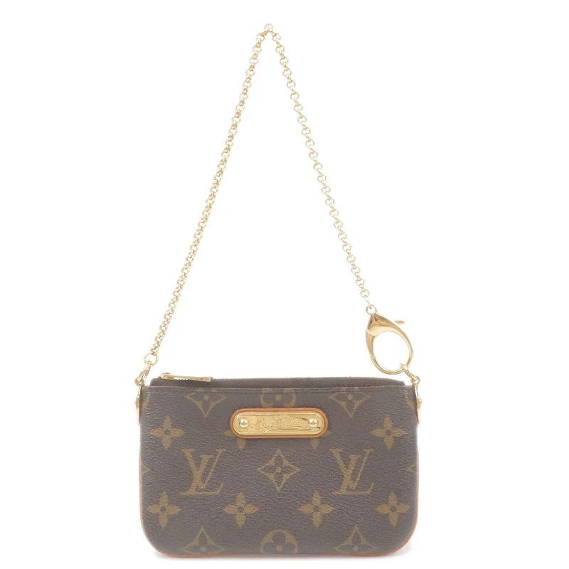 Louis Vuitton Monogram Pochette Milla PM Mini Pouch M60095