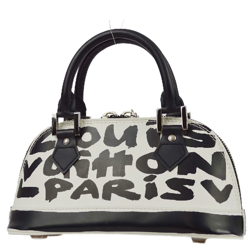 Louis Vuitton 2001 Black Graffiti Alma PM Handbag M92177