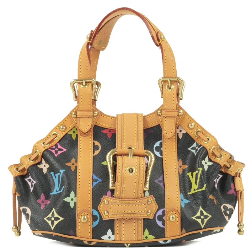 Louis Vuitton Monogram Multi Color Theda PM Hand Bag Noir M92346