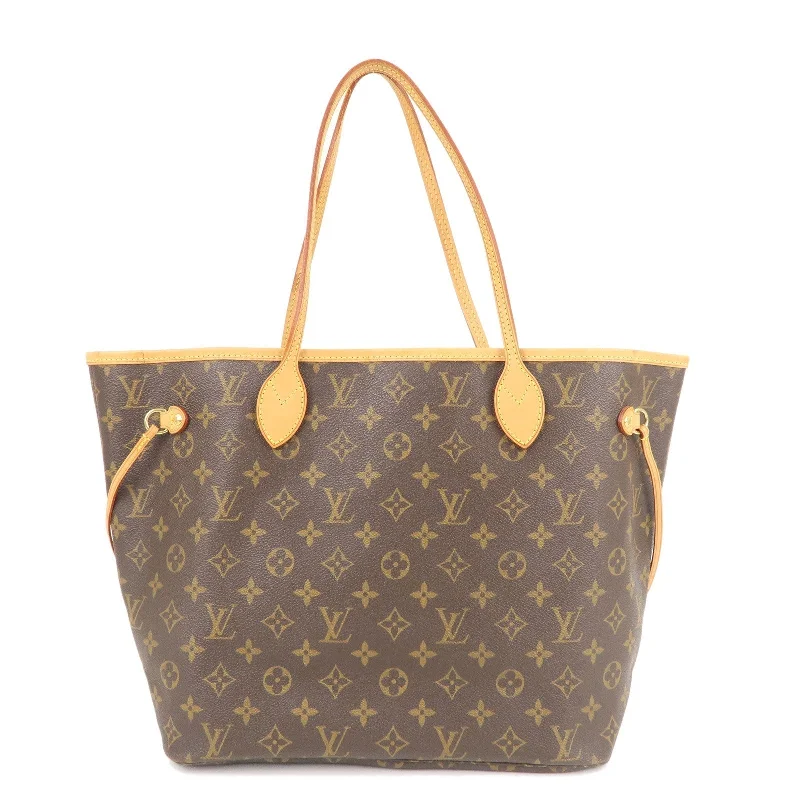 Louis Vuitton Monogram Neverfull MM Tote Bag Brown M40156