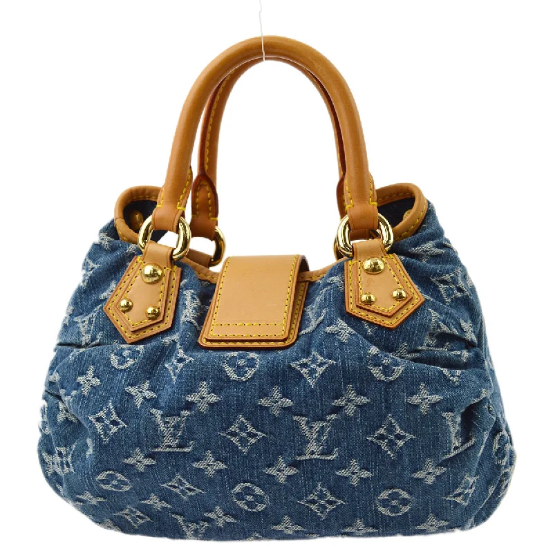 Louis Vuitton 2005 Blue Monogram Denim Pleaty Handbag M95020