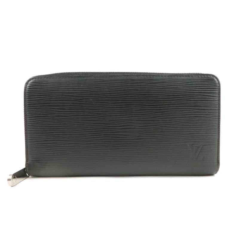 Louis Vuitton Epi Zippy Wallet Zip Round Long Wallet Black M60072