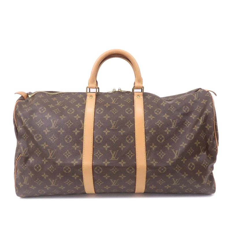 Louis Vuitton Monogram Keep All 55 Boston Bag Brown M41424