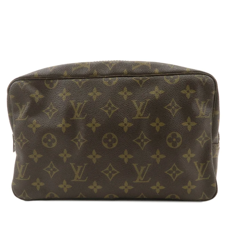 Louis Vuitton Monogram Trousse Toilette 28 Pouch Brown M47522