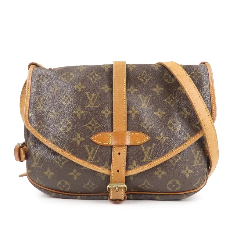 Louis Vuitton Monogram Saumur 30 Shoulder Bag Brown M42256