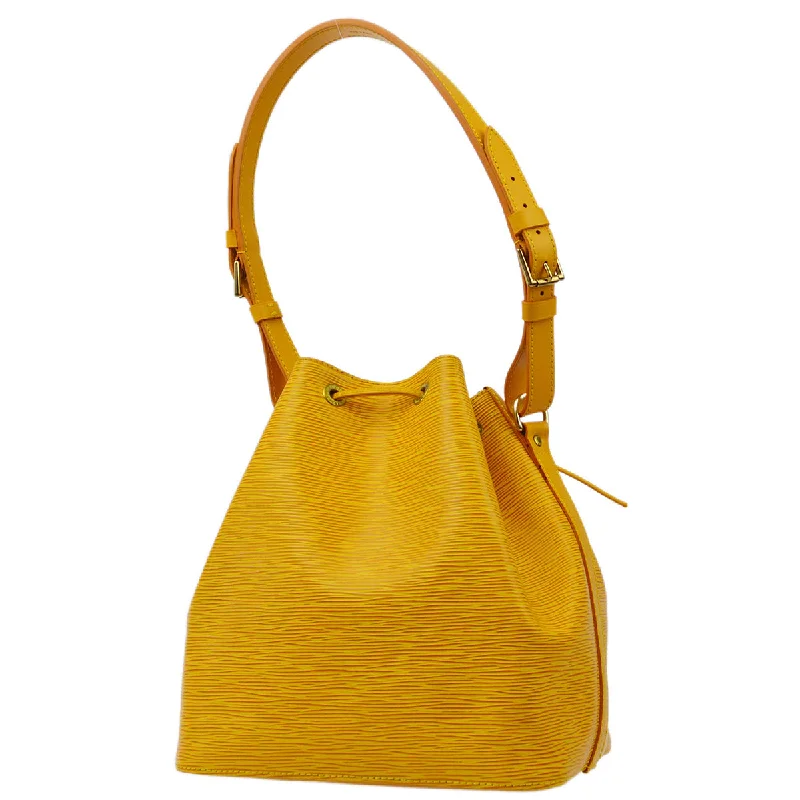 Louis Vuitton 1997 Yellow Epi Petite Noe Bucket Shoulder Bag M44109