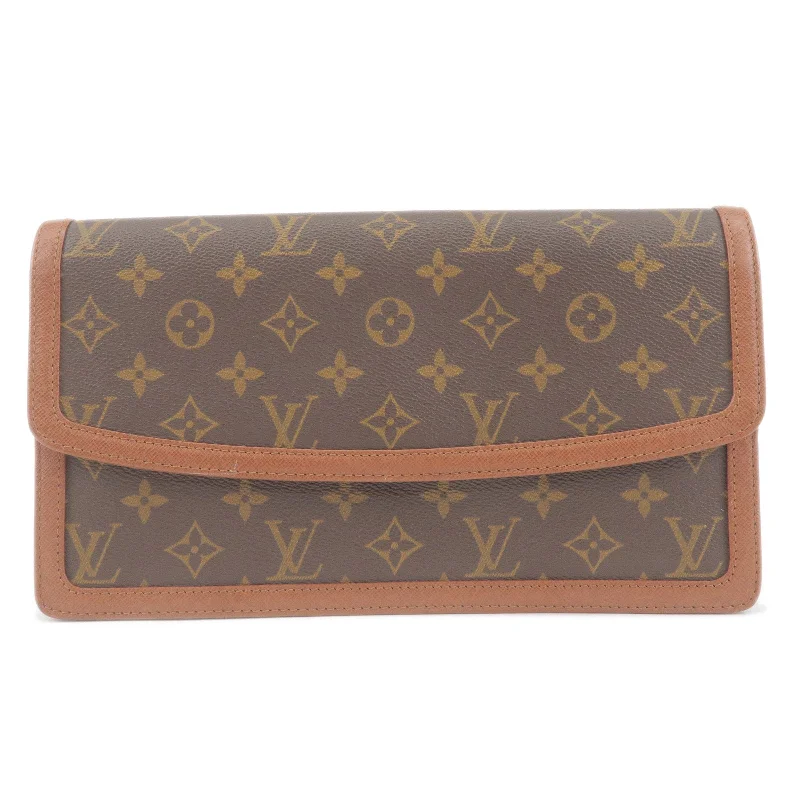 Louis Vuitton Monogram Pochette Dam GM Clutch Bag M51810