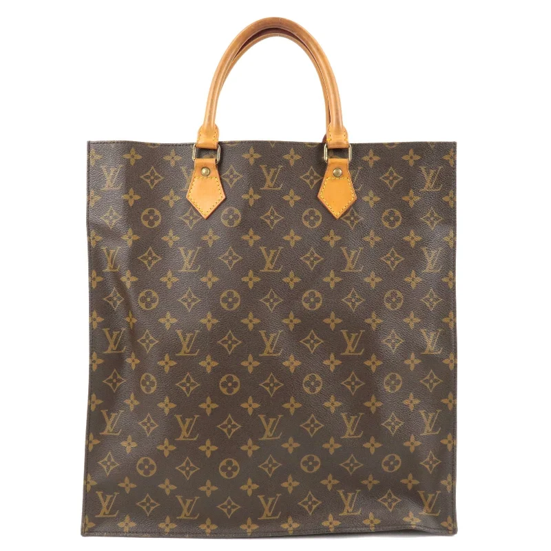 Louis Vuitton Monogram Sac Plat Hand Bag M51140